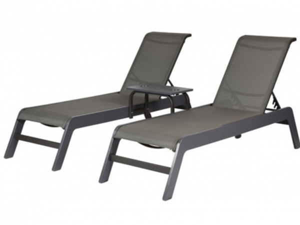 Sling Double Chaise with center Table