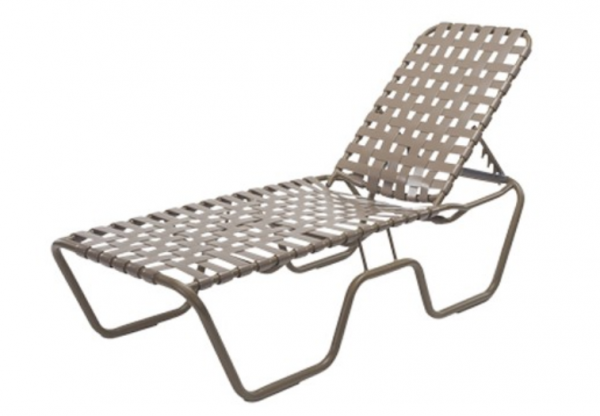 Chaise Lounge Cross Weave 18" Seat Height